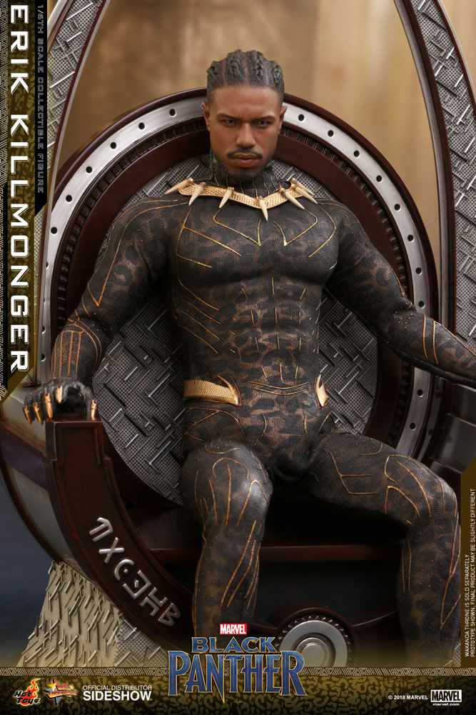 Marvel Blk Panther Wakanda Forever WF1 Michael B. Jordan as Erik Killmonger  at 's Entertainment Collectibles Store