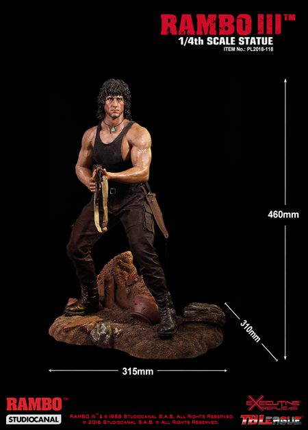 Rambo III EnterBay HD Masterpiece 1:4 Scale Action Figure Ra